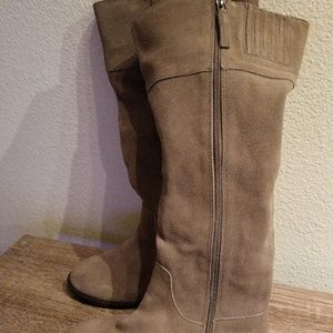 Gray Suede Boots